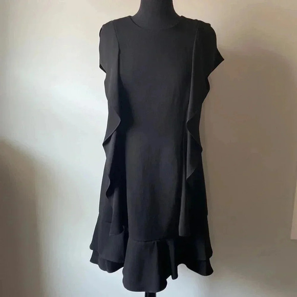 BCBGMAXAZARIA  | Annemarie Ruffle Flounce Dress - Picture 3 of 10